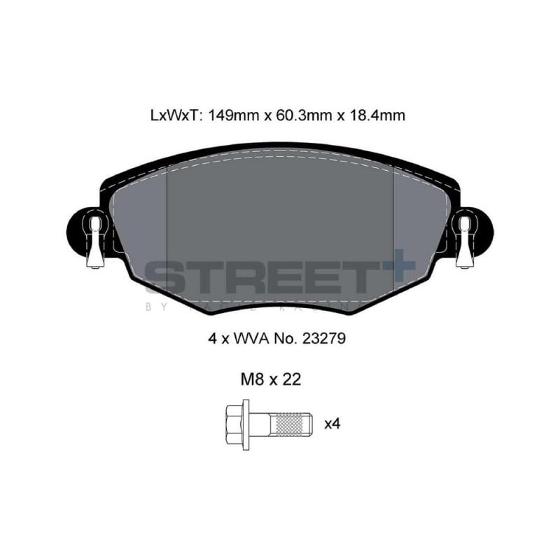 Pastiglie freno Pagid T8167 Street+ - PA-8167.ST - T8167SP2001 - 4056029070360