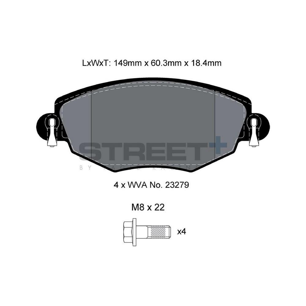 Pastiglie freno Pagid T8167 Street+ - PA-8167.ST - T8167SP2001 - 4056029070360