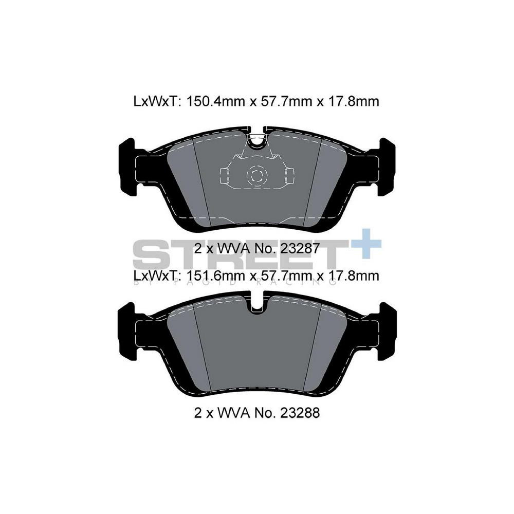 Street+ Pagid brake pads T8168 - PA-8168.ST - T8168SP2001 - 4056029070377