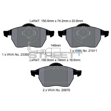 Street+ Pagid brake pads T8173