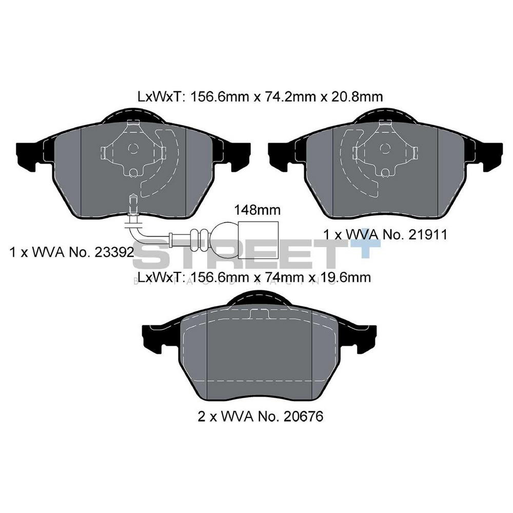 Pastiglie freno Pagid T8173 Street+ - PA-8173.ST - T8173SP2001 - 4056029070537