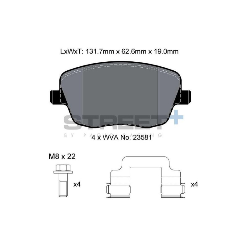 Pastiglie freno Pagid T8177 Street+ - PA-8177.ST - T8177SP2001 - 4056029070551