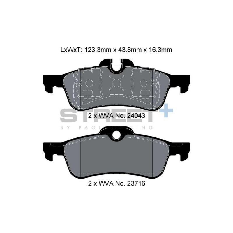 Pastiglie freno Pagid T8184 Street+ - PA-8184.ST - T8184SP2001 - 4056029070575