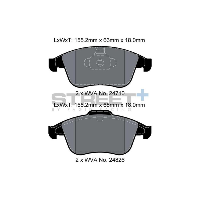 Plaquettes de frein Pagid T8191 Street+ ph2 - PA-8191.ST - T8191SP2001 - 4056029070421