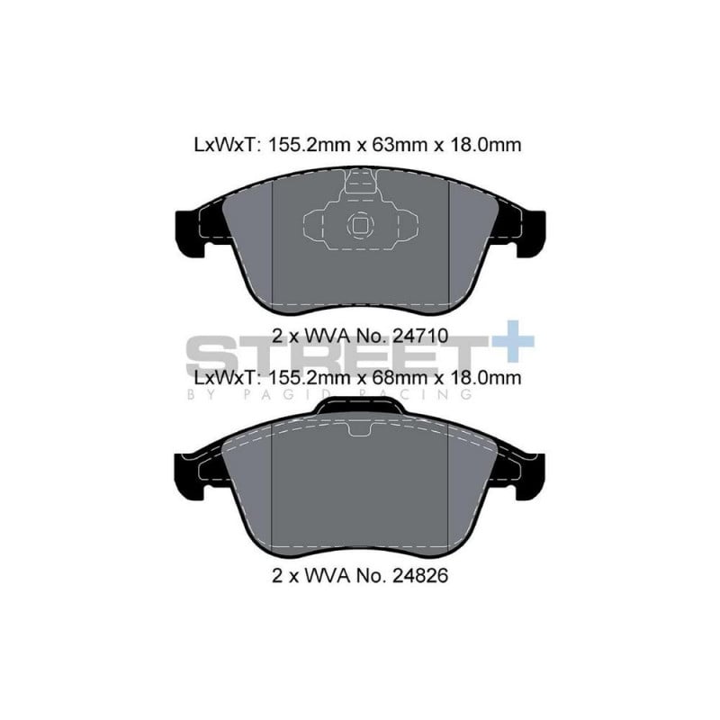 Street+ Pagid brake pads T8191 - PA-8191.ST - T8191SP2001 - 4056029070421