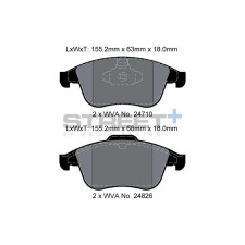 Street+ Pagid brake pads T8191