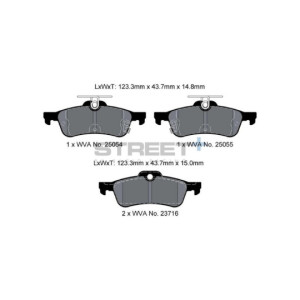 Street+ Pagid brake pads T8196