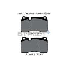 Plaquettes de frein Pagid T8198 Street+ ph2