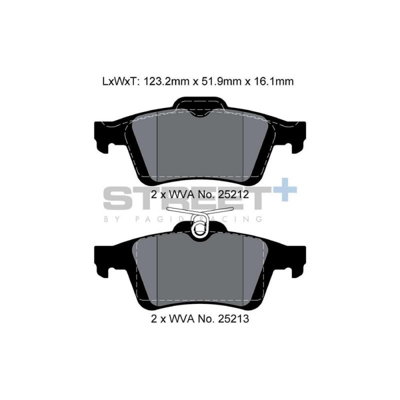 Plaquettes de frein Pagid T8199 Street+ ph2 - PA-8199.ST - T8199SP2001 - 4056029071572