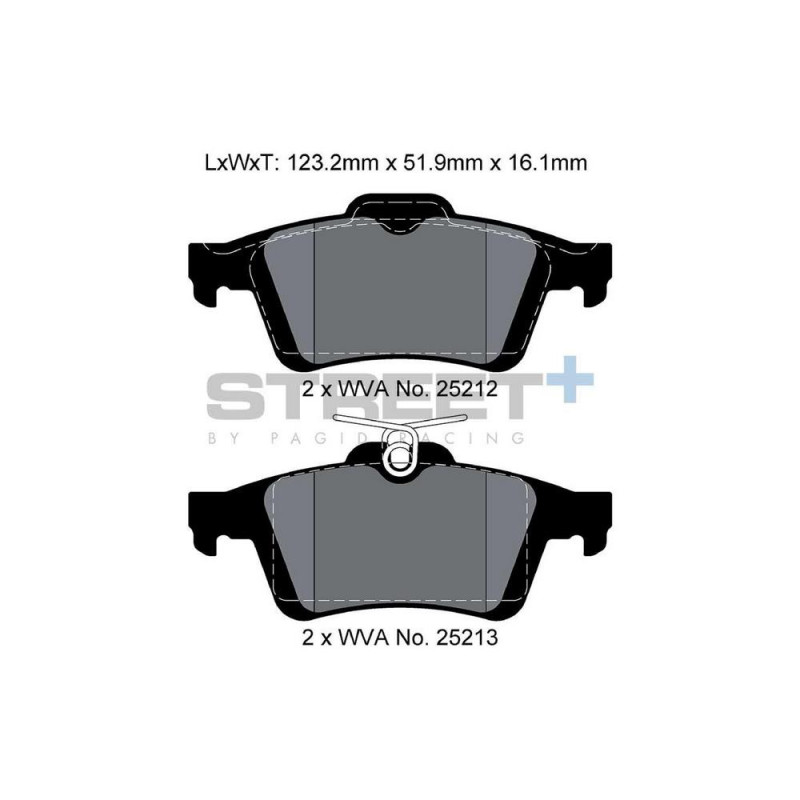 Street+ Pagid brake pads T8199 - PA-8199.ST - T8199SP2001 - 4056029071572