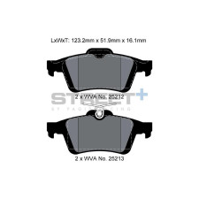 Plaquettes de frein Pagid T8199 Street+ ph2