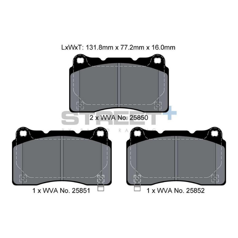 Pastiglie freno Pagid T8200 Street+ - PA-8200.ST - T8200SP2001 - 4056029070469