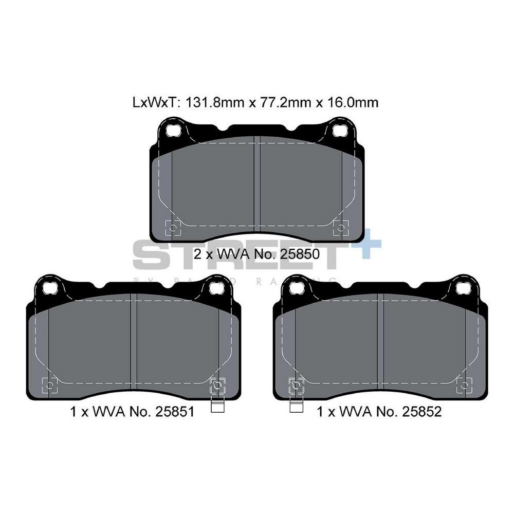 Pastiglie freno Pagid T8200 Street+ - PA-8200.ST - T8200SP2001 - 4056029070469