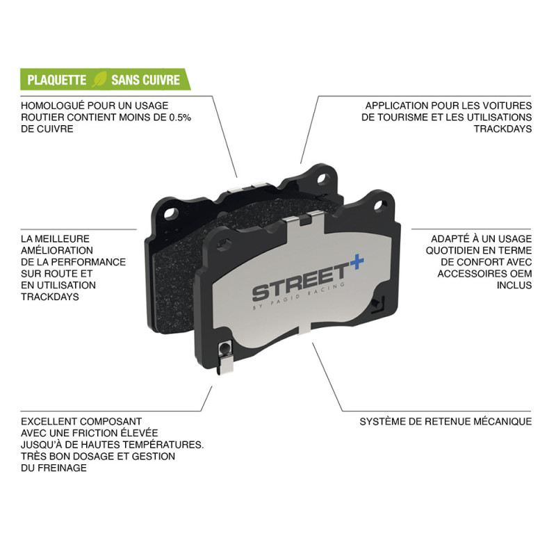 Pastiglie freno Pagid T8200 Street+ - PA-8200.ST - T8200SP2001 - 4056029070469