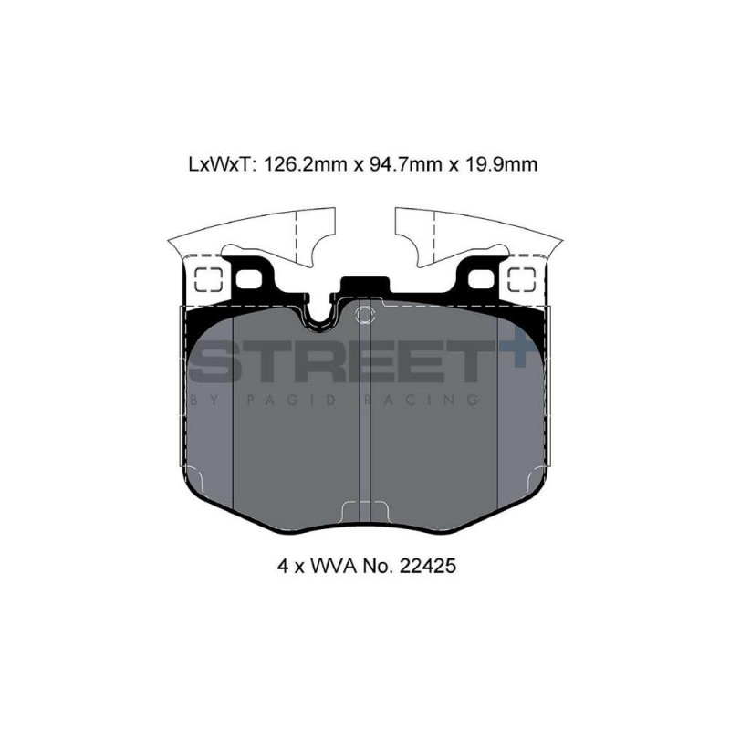 Plaquettes de frein Pagid T8209 Street+ ph2 - PA-8209.ST - T8209SP2001 - 4056029070513