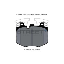 Plaquettes de frein Pagid T8209 Street+ ph2