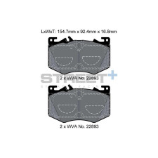 Plaquettes de frein Pagid T8211 Street+ ph2