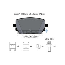 Pastiglie freno Pagid T8213 Street+