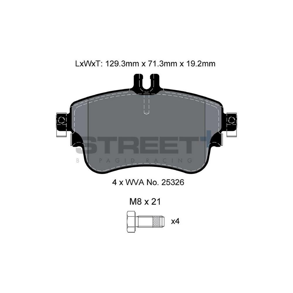 Pastiglie freno Pagid T8216 Street+ - PA-8216.ST - T8216SP2001 - 4056029071589
