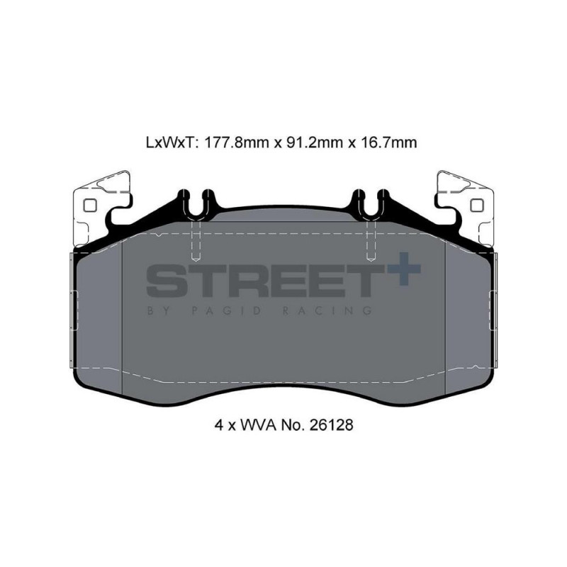 Pagid T8217 Street+ ph2 Bremsbeläge - PA-8217.ST - T8217SP2001 - 4056029071596