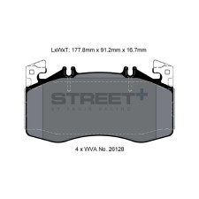 Street+ Pagid brake pads T8217