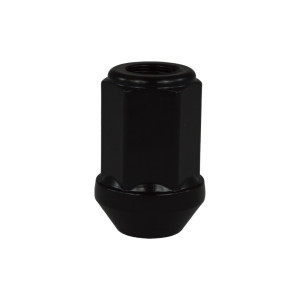 Ecrou EVO Corse acier zingué noir 2x125 clé 19 cone 60° L34mm ouvert