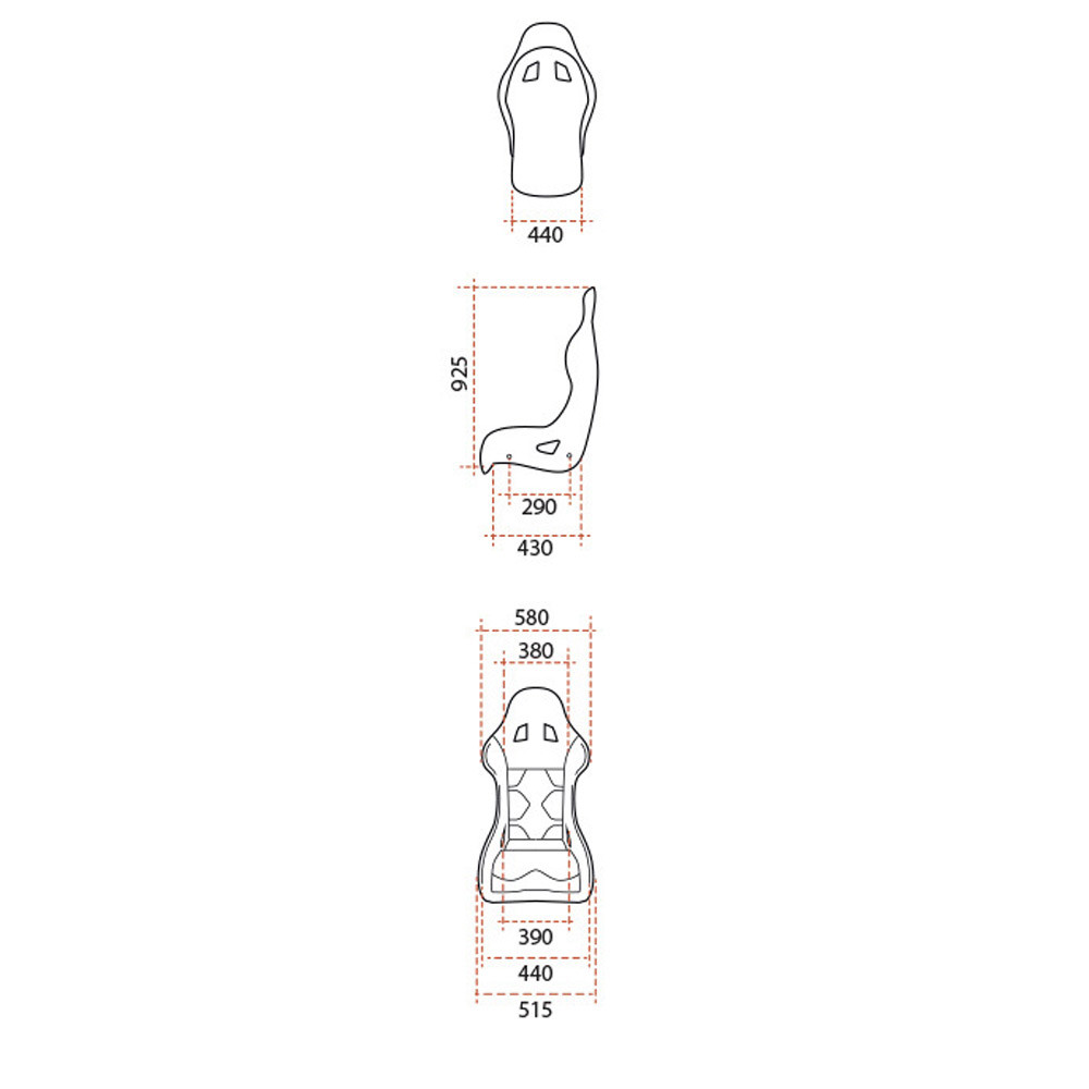 Sedile GT2i FIA Race-02L -V2 Fibra 2026 - GT-BF011L-V2.31