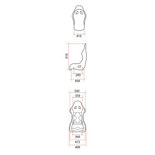 Sedile GT2i FIA Race-02M -V2 Fibra