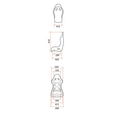 Schalensitz GT2i FIA Race-02M Skai -V2- Fibre