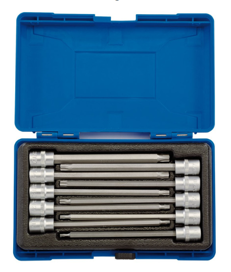Satz langer Biteinsätze Draper Tools TX-STAR 3/8" 150mm (10 Stück) - DRA-16311 - D16311 - 5010559163113