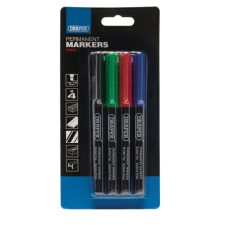 Stylos marqueurs multicolores Draper Tools (lot de 4)