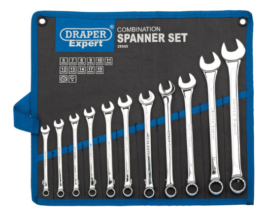 Set di chiavi combinate metriche Draper Tools ( 11 pezzi ) - DRA-29545 - D29545 - 5010559295456