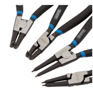 Jeu de pinces pour circlips intérieur et extérieur Draper Tools (4 pièces)