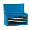 Schmaler Werkzeugkoffer Draper Tools 6 Schubladen 24" blau 600x255x345mm