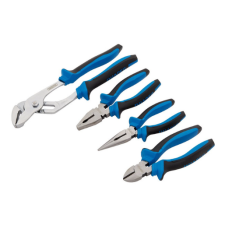 Draper Tools soft grip pliers set (4 pieces)