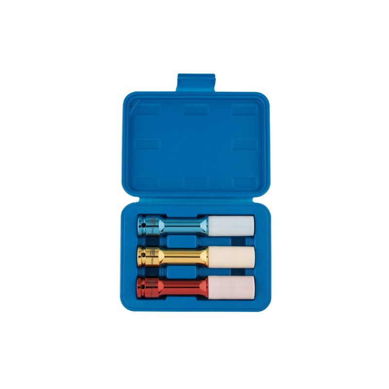 Satz langer Schlagschraubereinsätze für Alufelgen 1/2" Draper Tools (3-teilig) - DRA-82981 - D82981 - 5010559829811