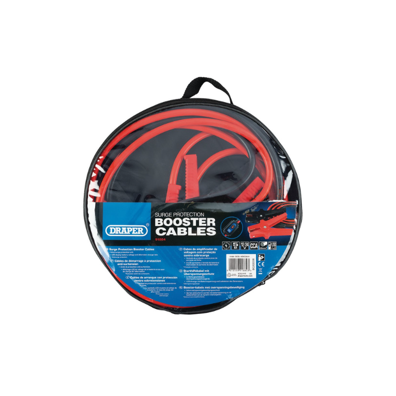 Draper Tools jumper cables with surge protection 5m x 29mm². - DRA-91884 - D91884 - 5010559918843