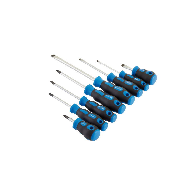 Schraubendrehersatz mit Softgrip Draper Tools (8-teilig) - DRA-48933 - D48933 - 5010559489336