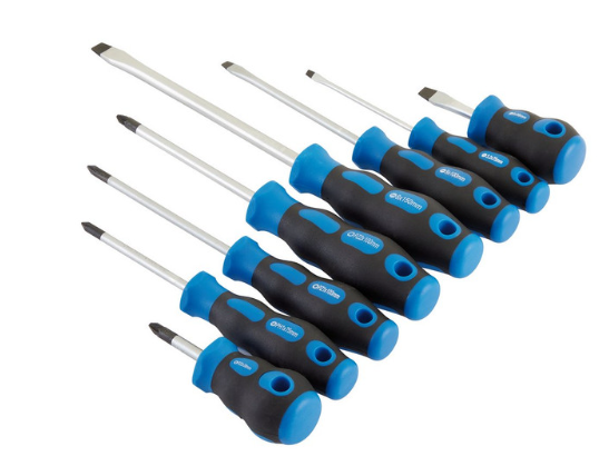 Schraubendrehersatz mit Softgrip Draper Tools (8-teilig) - DRA-48933 - D48933 - 5010559489336