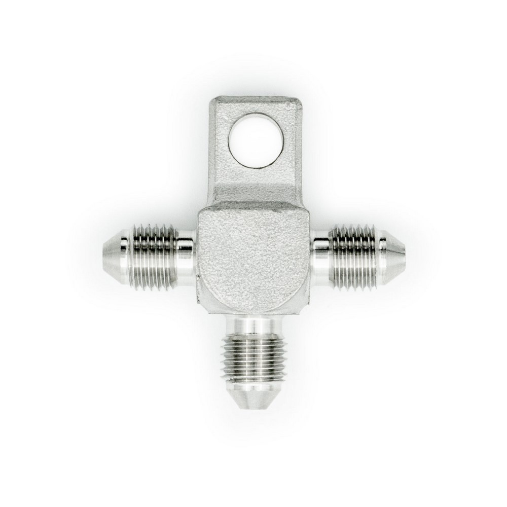 Tee maschio diritto Dash3 - 3/8x24JIC con fissaggio in acciaio - OBP-AN3-TMT - OBP-AN3-TMT - 3666618155319