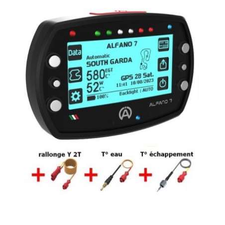 ALFANO 7 2T + RPM + Cable USB charge + Eau M10 + Echappement + Rallonge Y135 cm