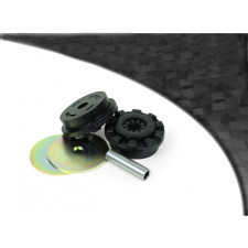 Silent-Bloc Powerflex Black Support Moteur Inférieur grand 25mm Support Oval Ford Fiesta Mk6 inclu ST (2002-2008)