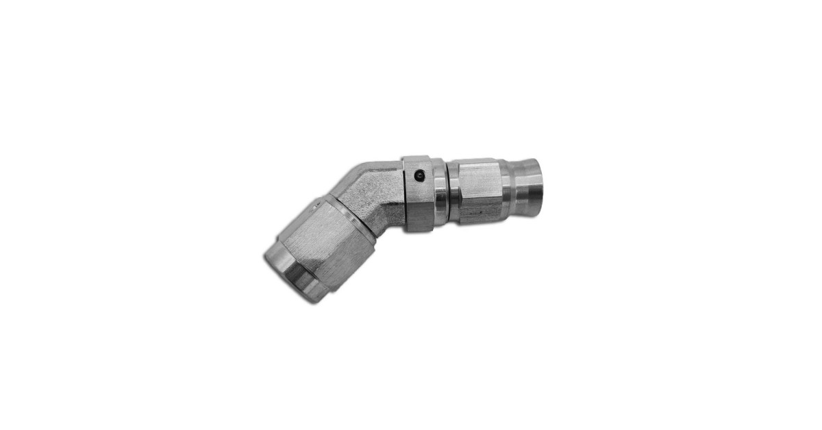 45° female swivel M10x100 Steel (AN3 hose)