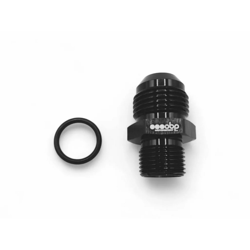 Adapter Male/Male straight M12x150 to Dash (JIC) Black - OBP-M12.D6 - OBP-M12-6