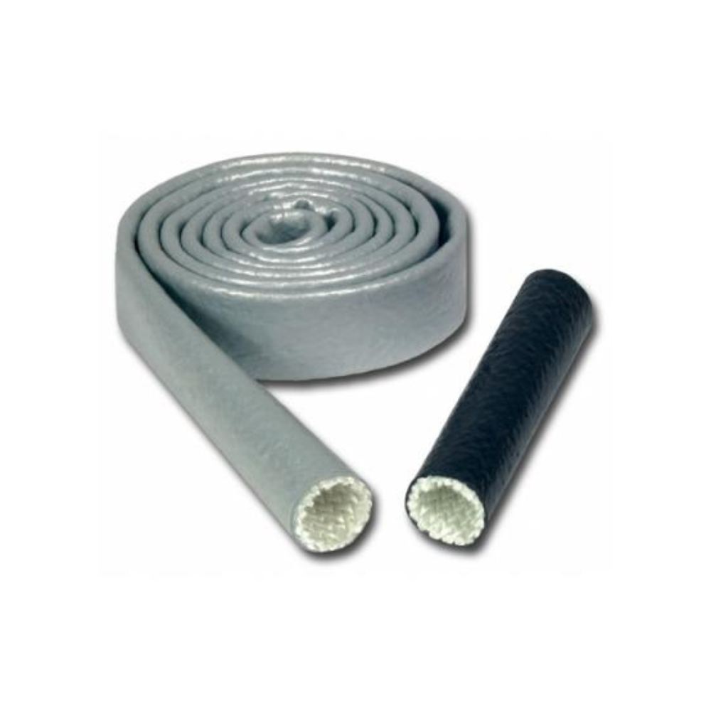 Guaina in fibra di vetro e silicone per alte temperature (grigio) COOL IT - 1,90 cm x 30 cm - COO-18076X - TH-18076 - 3666618282824
