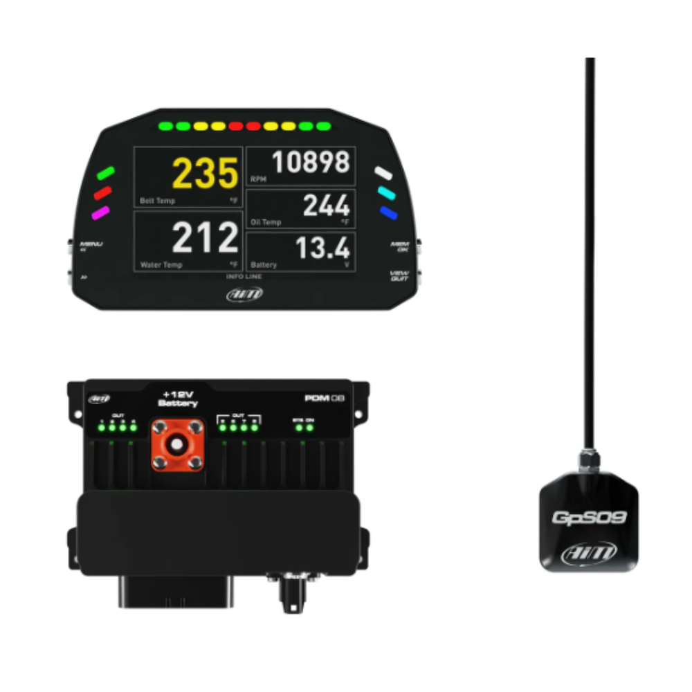 AIM PDM 8 Datenaufzeichnungskit mit 5"-Bildschirm Typ Race - AIM-PDM8-5P-RACE.TOP.4 - PDM-8-5-CR4 - 5056421117228
