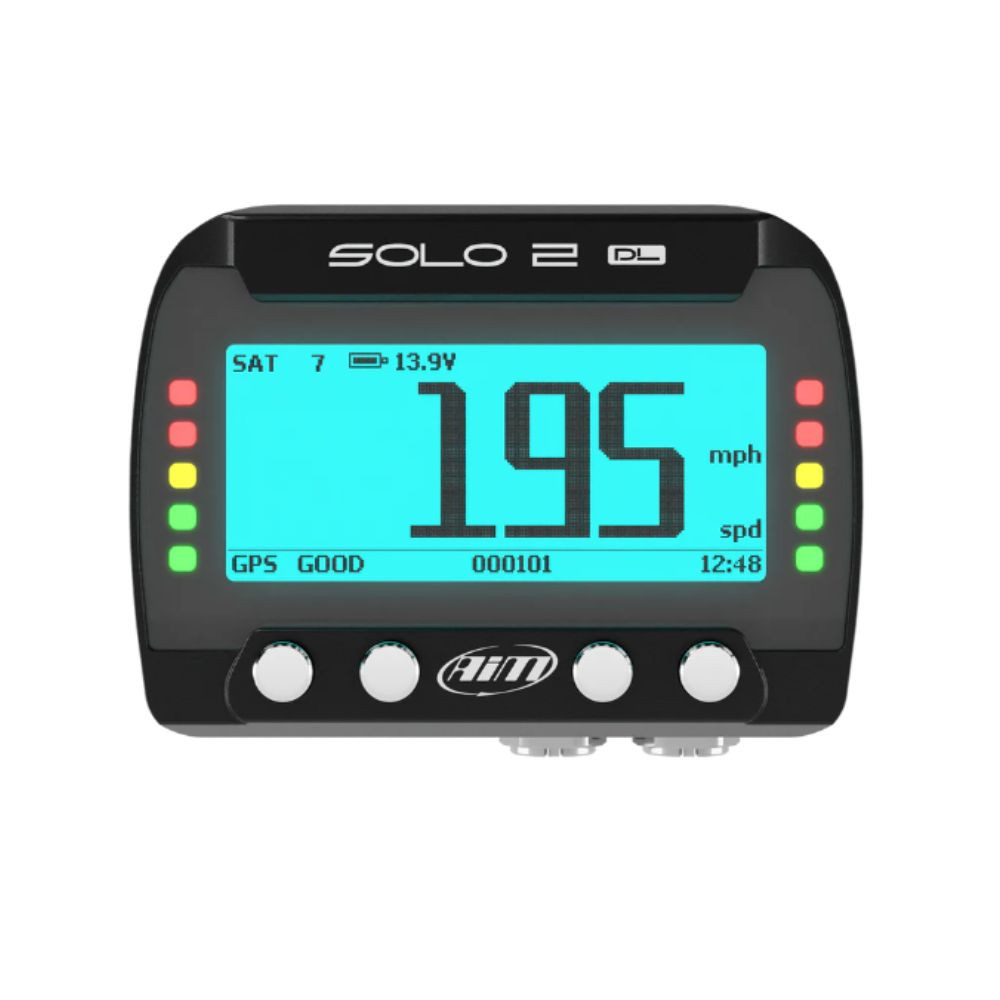 Solo 2 DL GPS-Stoppuhr mit integrierter Datenbank AIM 2 Anschlüsse - Speicher 4GB - wiederaufladbare Lithium-Batterie - AIM-SOLO2DL.CAN - SOLO2-K3 - 5056421100039