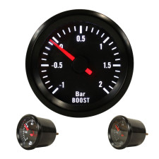 2" Black Turbo Pressure Gauge