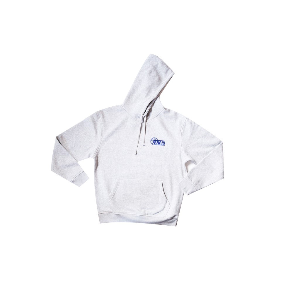 BRAID hoodie - BD-HOODIE.G.XL - BRAID HOODIE LIGHT GREY XL
