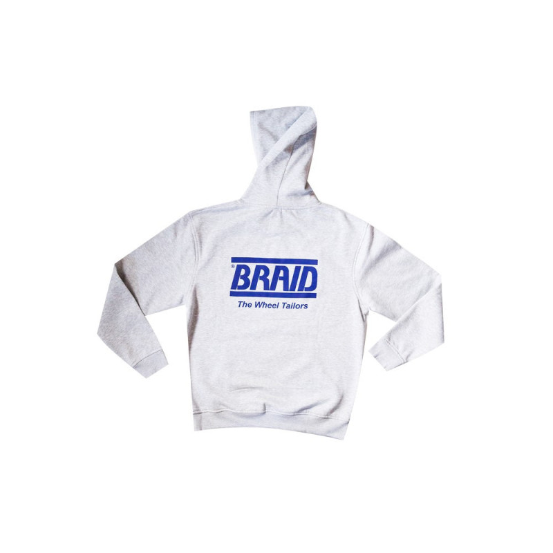 Felpa con cappuccio BRAID - BD-HOODIE.G.XL - BRAID HOODIE LIGHT GREY XL